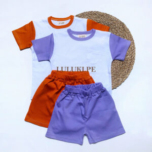 PACK-POLO-SHORT-CALABAZA-LILA